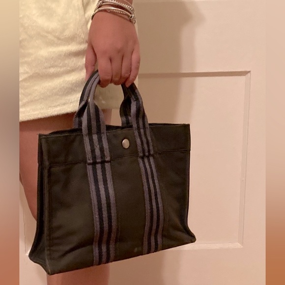 HERMES Fourre-tout CANVAS BAG PM ❣️ - Picture 3 of 6